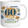 Mug anniversaire - Cadeau 60 ans "bonjour vieillesse"