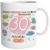 Mug féminin - Cadeau 30 ans nouveau cap