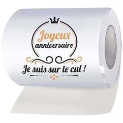 Rouleau papier WC joyeux anniversaire