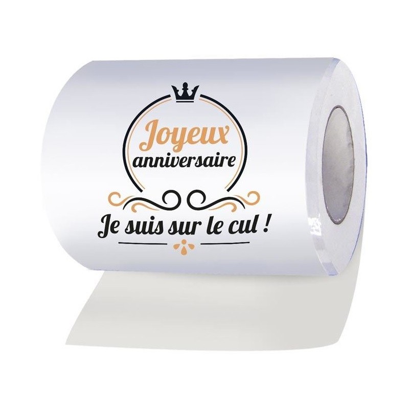 Rouleau papier WC - Cadeau d'anniversaire