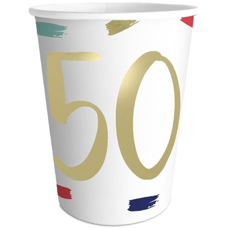 Pack 6 gobelets - Déco 50 ans