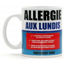 Mug allergie aux lundis