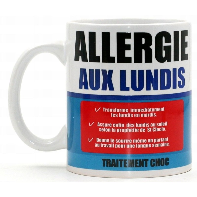 Mug allergie aux lundis