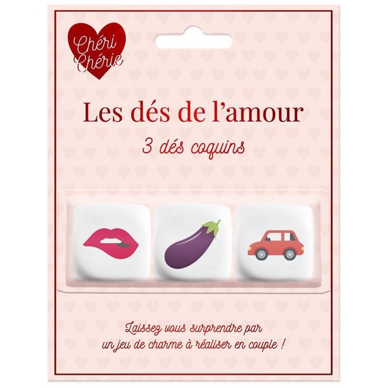 3 dés de l'amour - Cadeau St Valentin