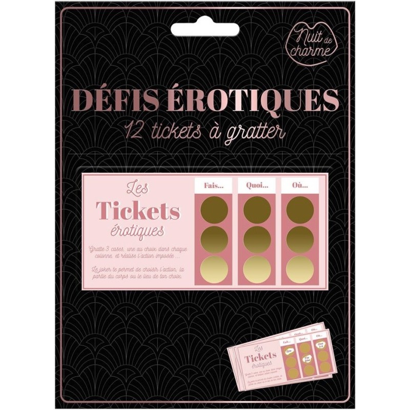 12 tickets défis érotiques - Jeu sexy