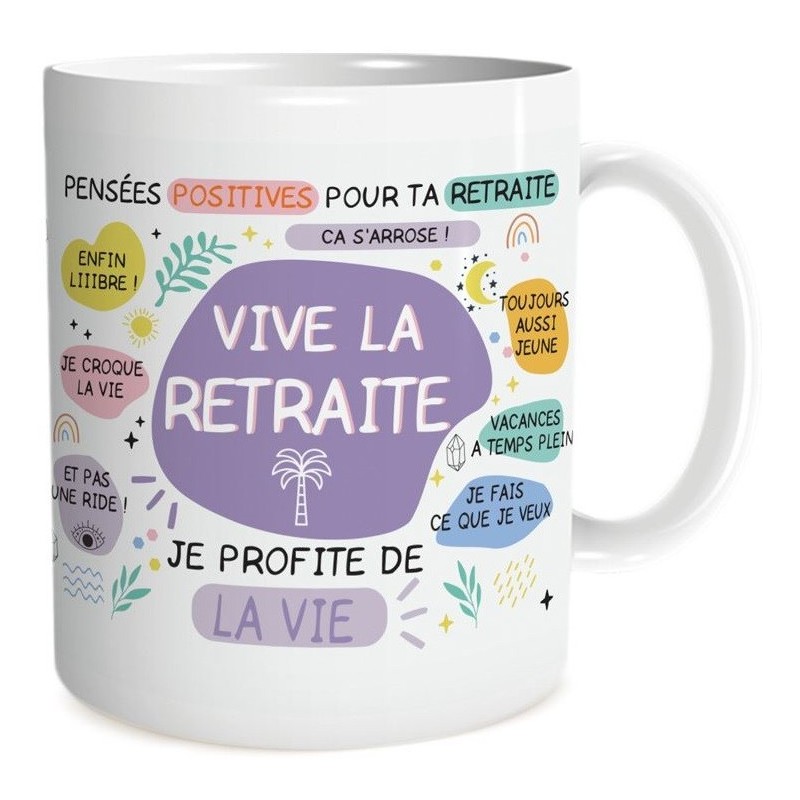 Mug féminin - Cadeau retraite