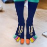 Chaussettes à orteils multicolores - Cadeau 18 ans