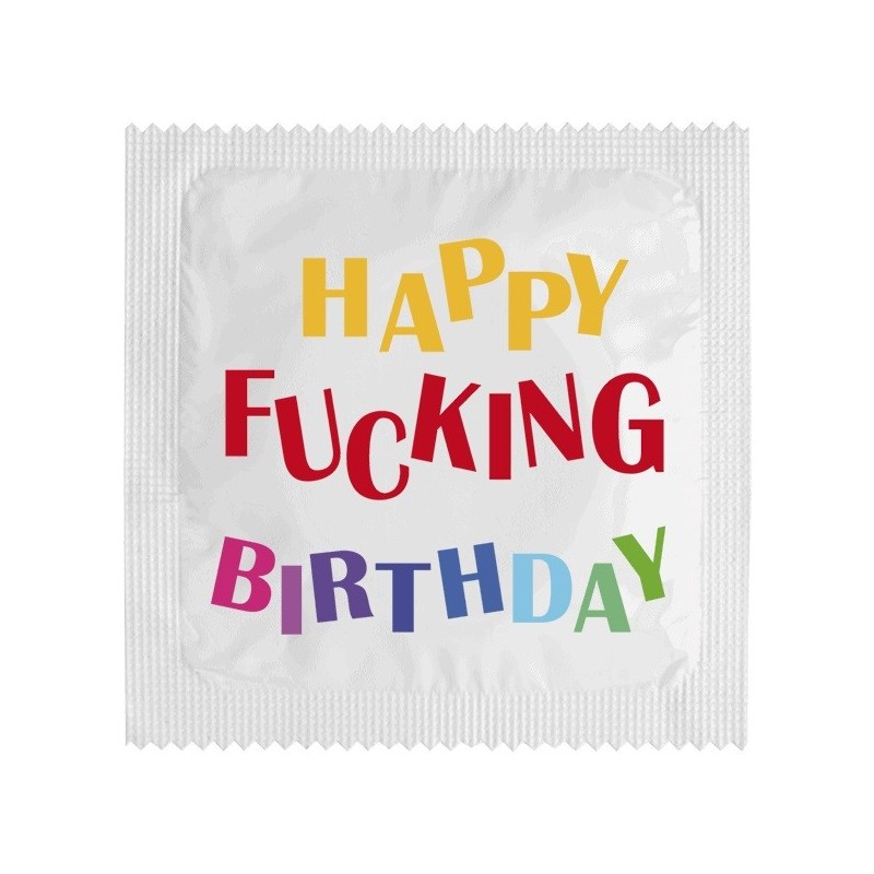 Préservatif Happy Fucking Birthday