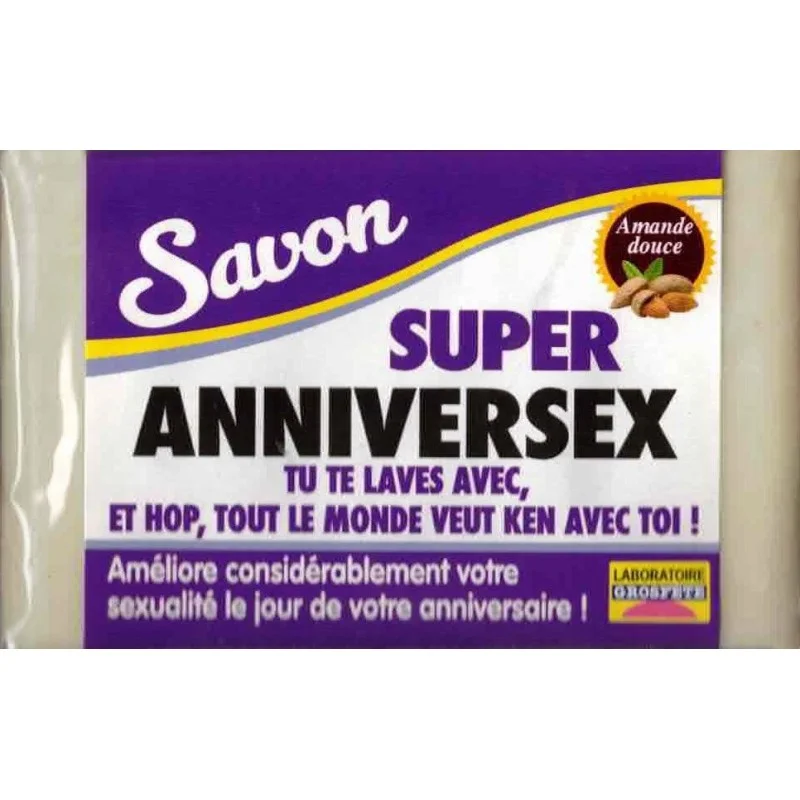 Savon humoristique anniversex