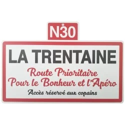 Plaque de ville La Trentaine