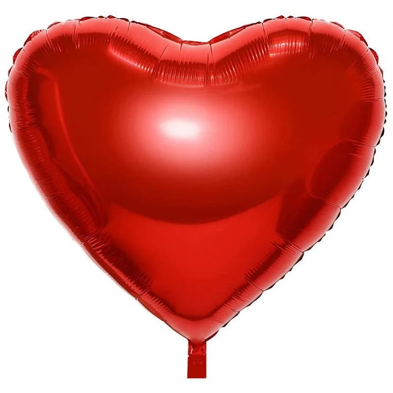 Ballon coeur rouge aluminium 90cm