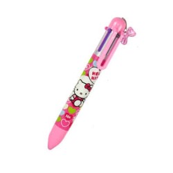Stylo 6 couleurs Hello Kitty Rose