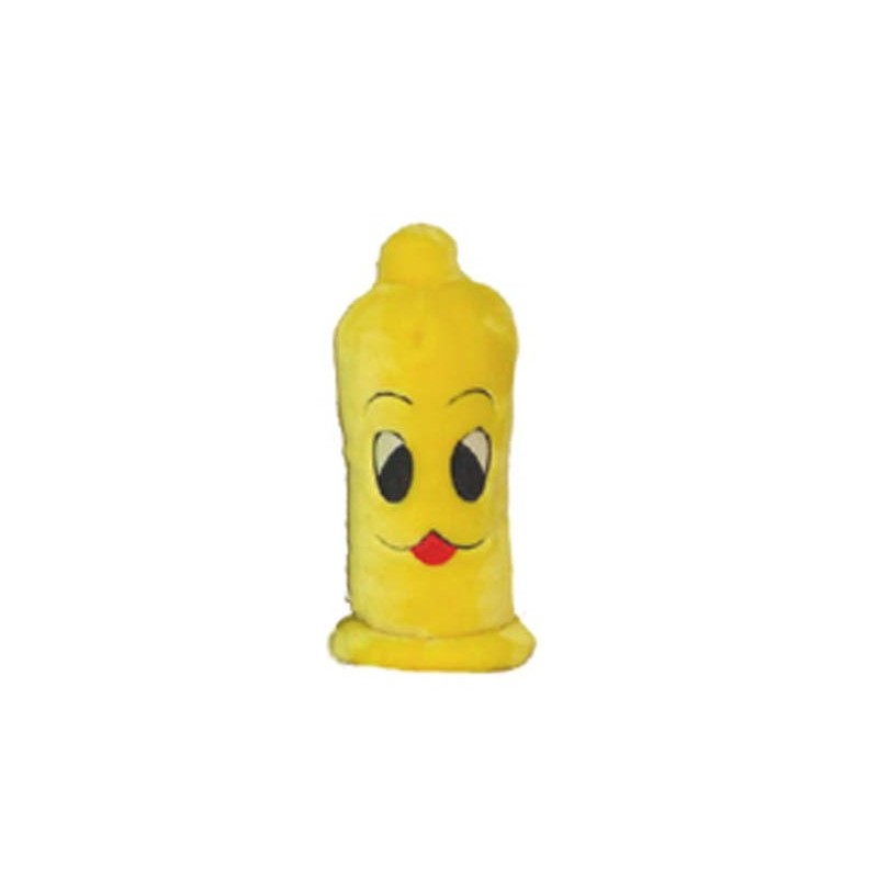 Peluche préservatif jaune