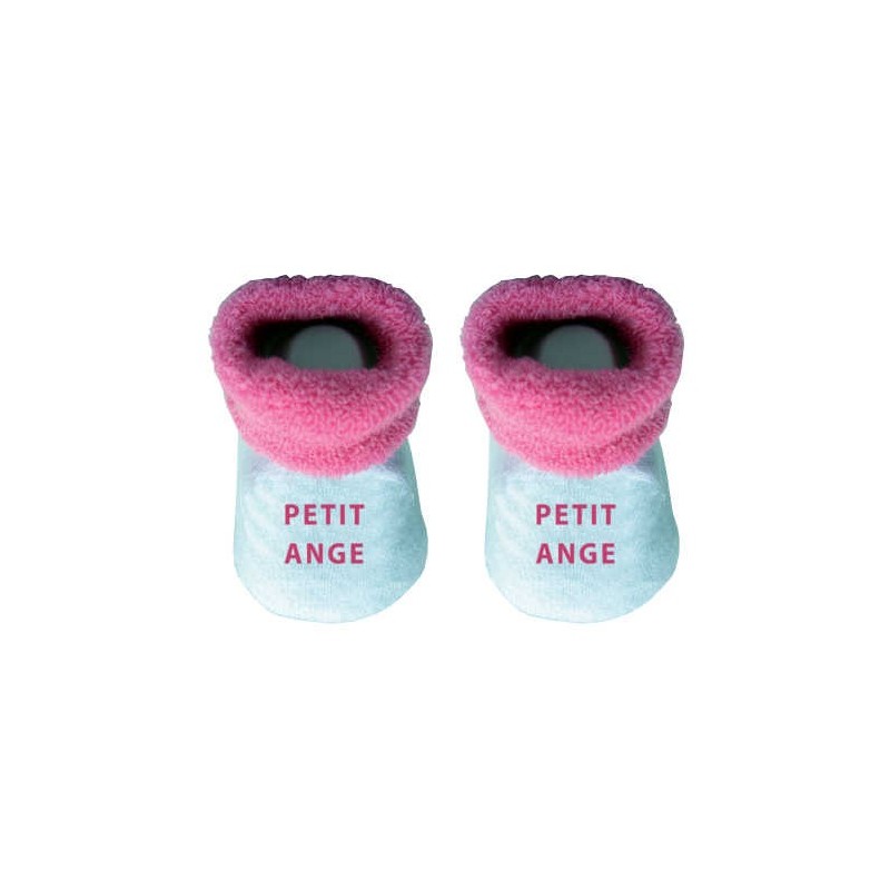 Chausson bébé rose Petit ange