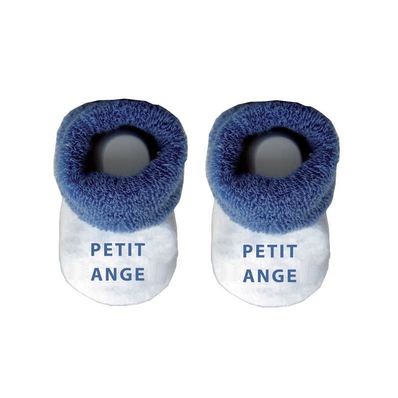 Chausson bébé bleu Petit Ange