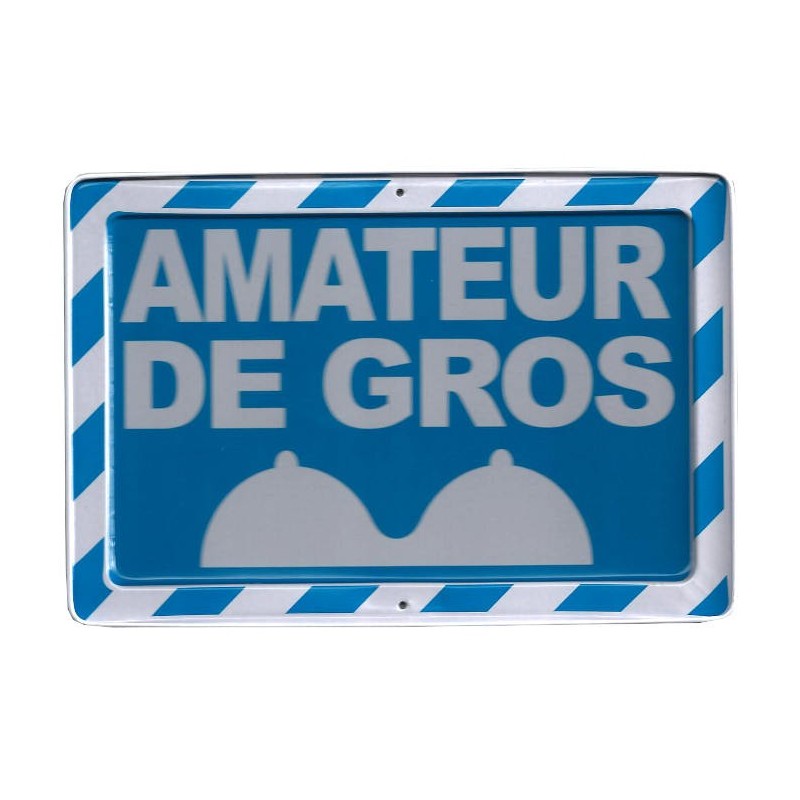 Plaque Warning Amateur de gros