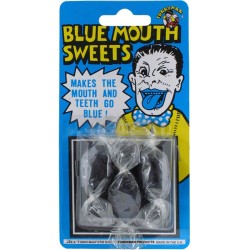 3 bonbons bouche bleue
