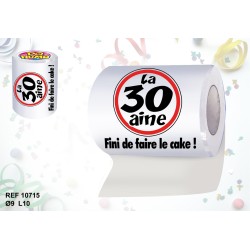 Rouleau papier WC 30 ans Fini de faire le cake