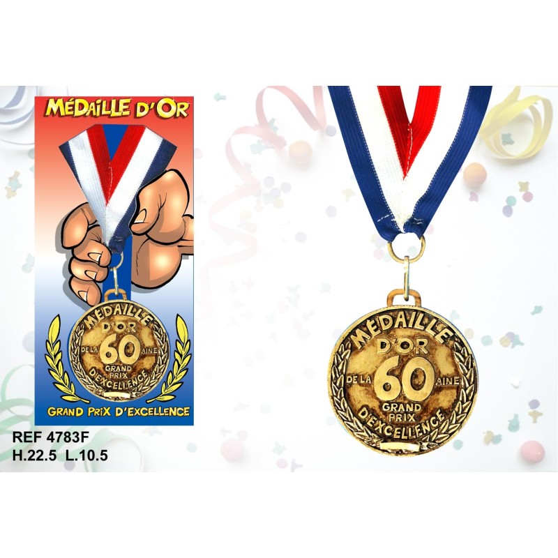 Medaille la 60 aine