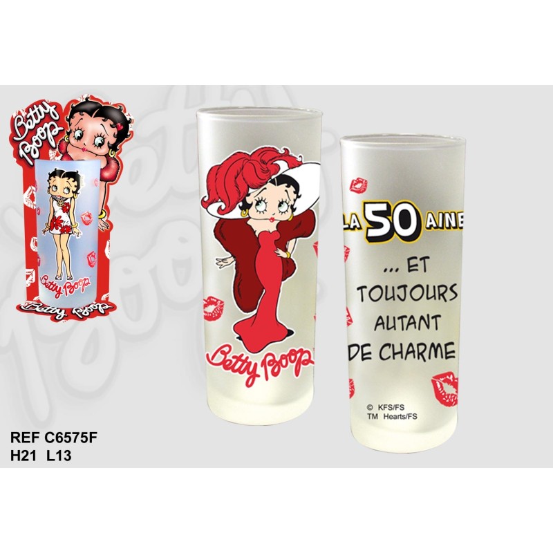 Verre Betty Boop 50 ans