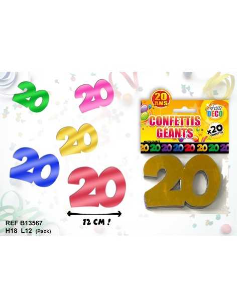 Confettis Geants 20 Ans