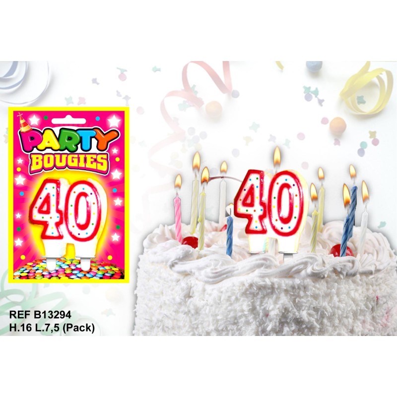 Bougie Anniversaire 40 Ans