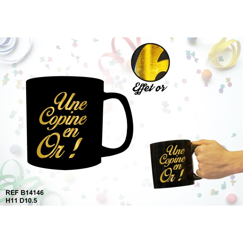 Mug Géant Une Copine en Or