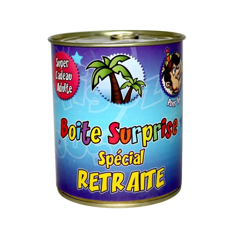 Boîte de conserve surprise sexy - retraite homme