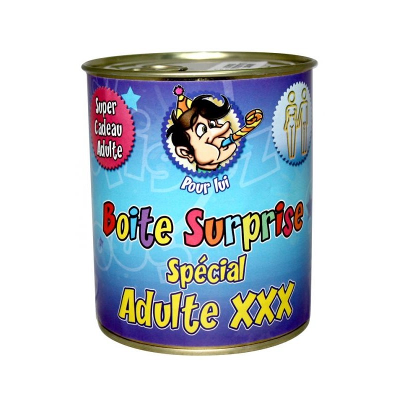 Boîte de conserve surprise adulte - X homme