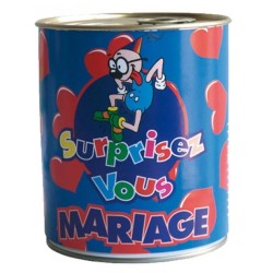 Boîte de conserve surprise sexy - mariage