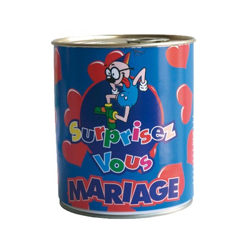 Boîte de conserve surprise sexy - mariage