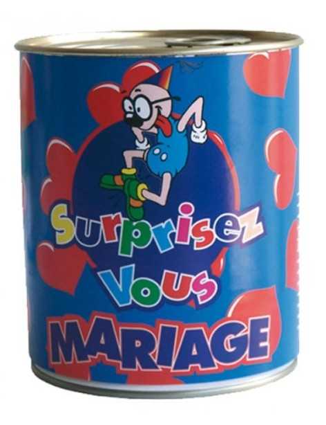 Boîte de conserve surprise sexy - mariage