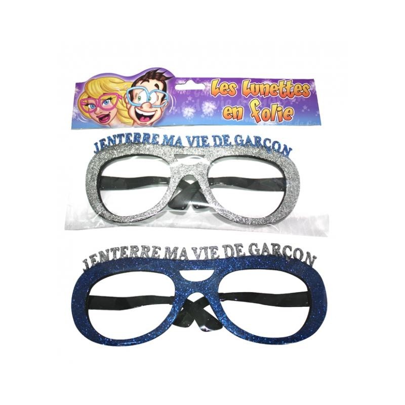 Lunettes pailletées géantes J'enterre ma vie de garçon