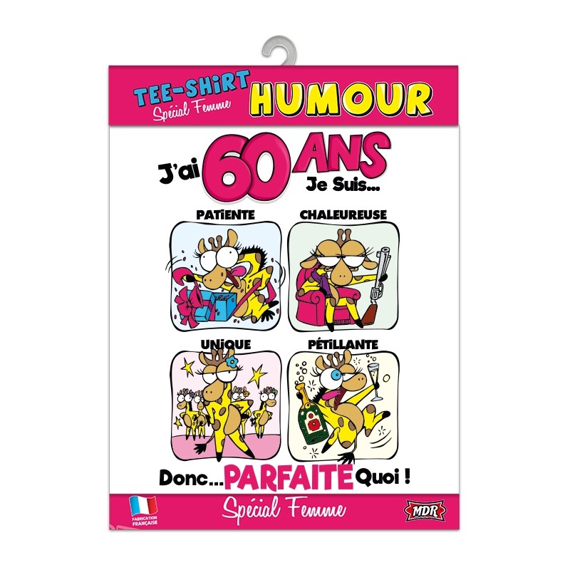 Tee Shirt Humour 60 Ans Femme