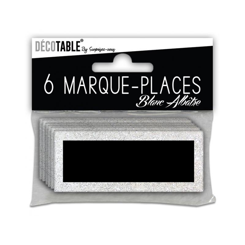 Marques places à paillettes - blanc albâtre