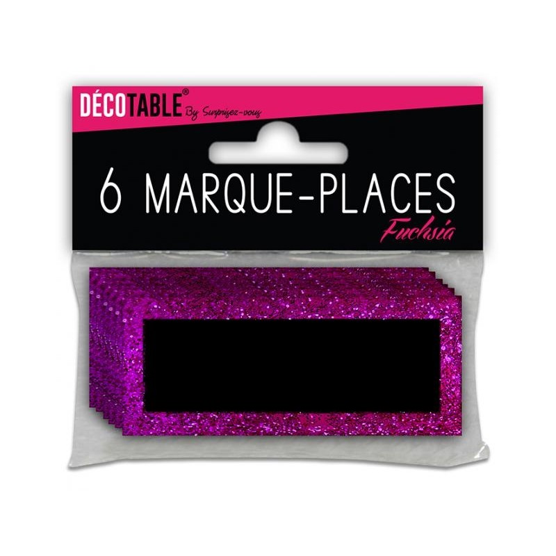 Marques places à paillettes - fuchsia