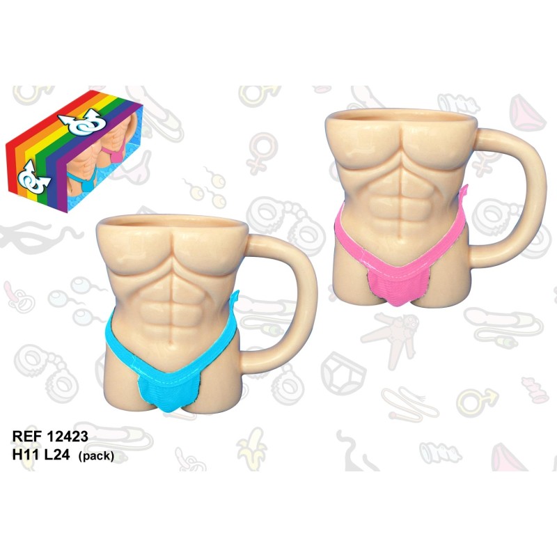 Duo mugs humoristiques corps hommes