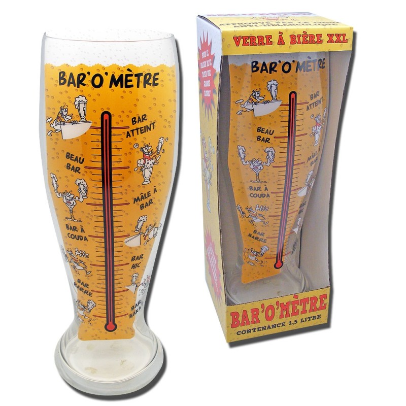 Verre à bière XXL Baromètre