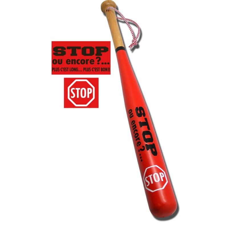 Batte de baseball Stop ou Encore