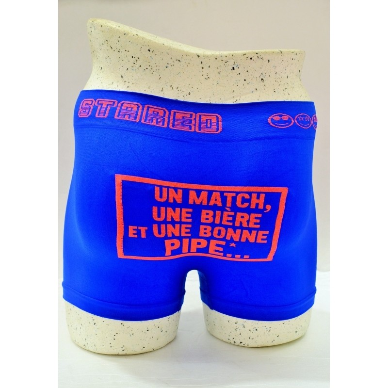 Boxer homme - Un match, une bière et une bonne pipe