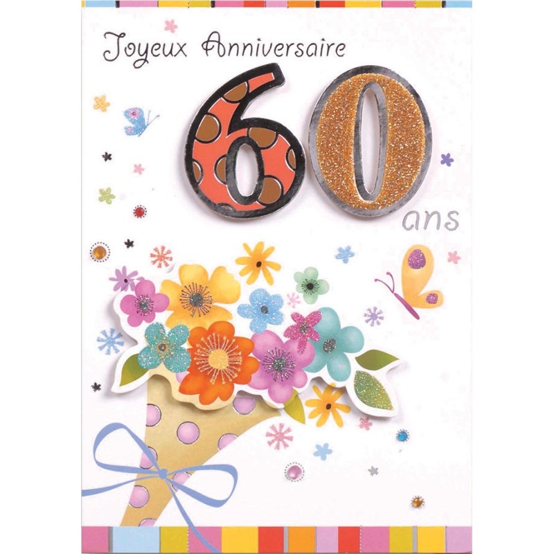 carte anniversaire 60 ans