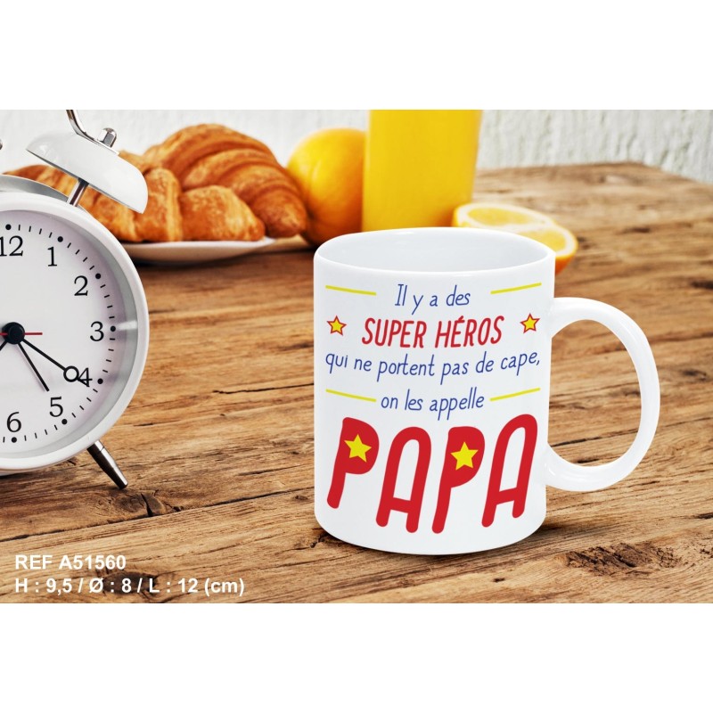 Mug Papa Super Héros