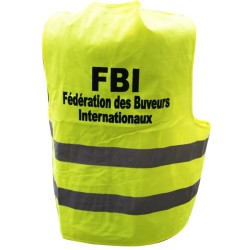 Gilet Fluo "FBI" - Fédération des Buveurs Internationaux