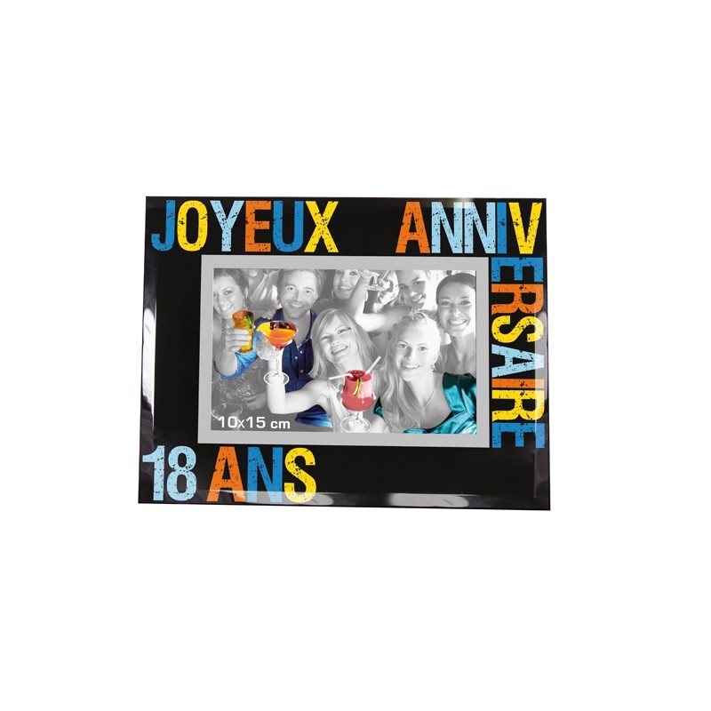 Cadre photo "Anniversaire 18 ans"