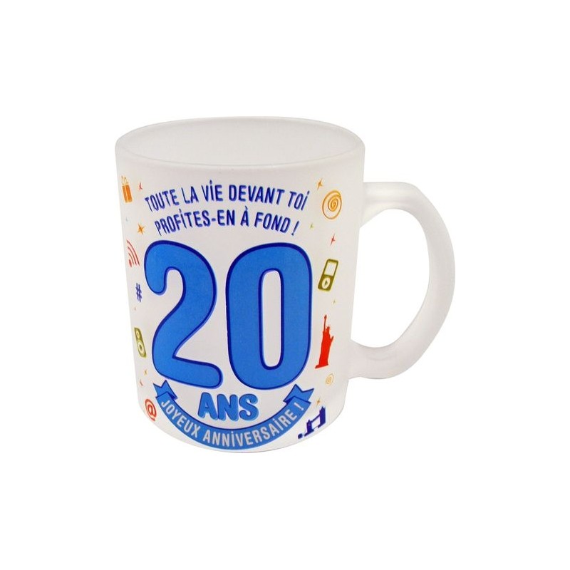 Mug 20 ans effet givré