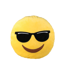 Coussin peluche Emoji Lunettes de soleil