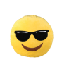Coussin peluche Emoji Lunettes de soleil