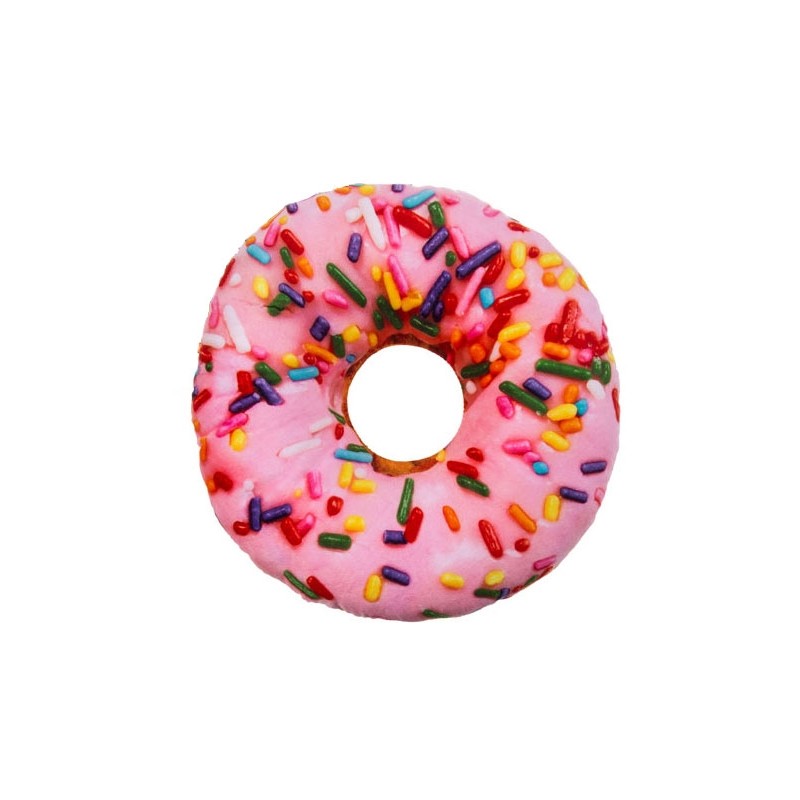 Coussin Donut rose