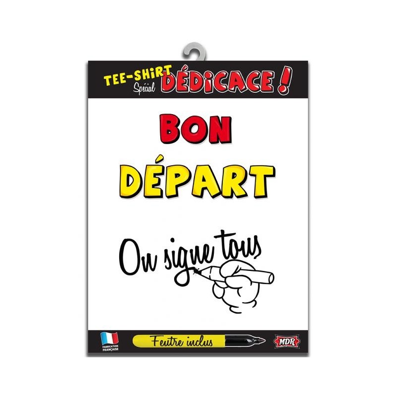 Tee-shirt personnalisable "Bon départ"