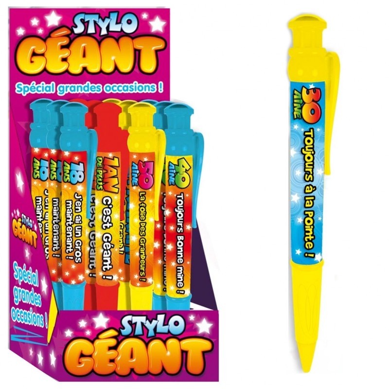 Stylo géant la 30aine toujours à la pointe